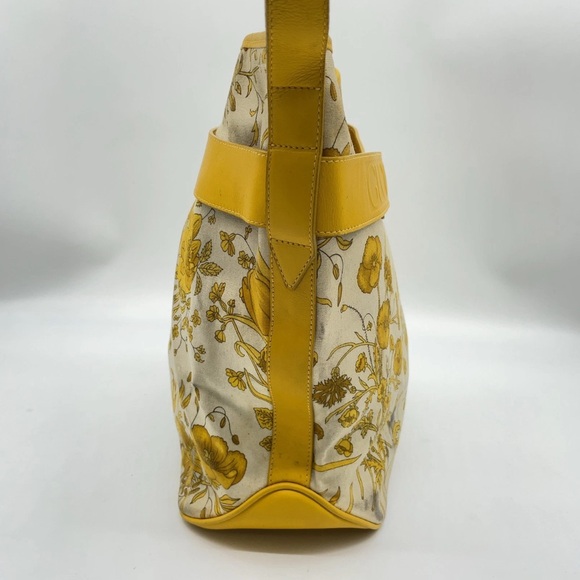 Auth Gucci Flora Canvas Leather Shoulder Bag - Picture 6 of 15